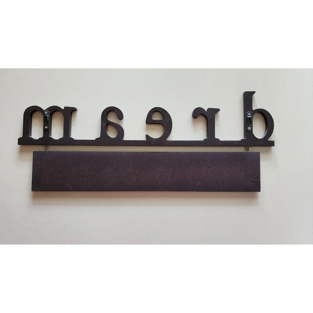 Unbranded Wall‎ Decor Brown and Blue All Things Are Possible Decor